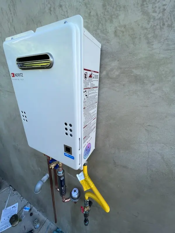 Tankless water heater installation for North Ridge homes